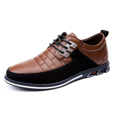 Large Size Men's Casual Leather Shoes British Style Men's Shoes Trend - Dazpy