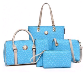 Women's European and American style arrow pattern five-piece cover mother bag female bag shoulder diagonal handbag