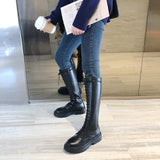 Women's Autumn Vintage British Long Knight Boots - Dazpy