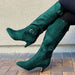 Autumn And Winter New Stiletto High Top Leather Boots - Dazpy