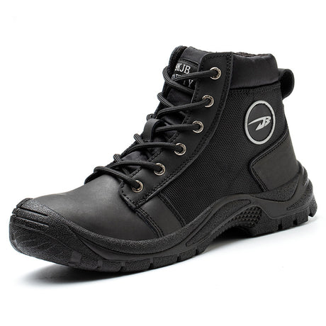 Anti-smash And Wear-resistant High-top Men's Non-slip, Waterproof And Oil-resistant Protective Shoes - Dazpy