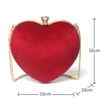 Heart-shaped hand holding chain bag - Dazpy