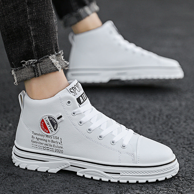 All-match British Style Sports And Leisure High-top Sneakers - Dazpy