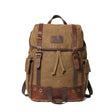 Men's Fashion Vintage Leather Canvas Laptop Bag - Dazpy