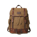 Men's Fashion Vintage Leather Canvas Laptop Bag