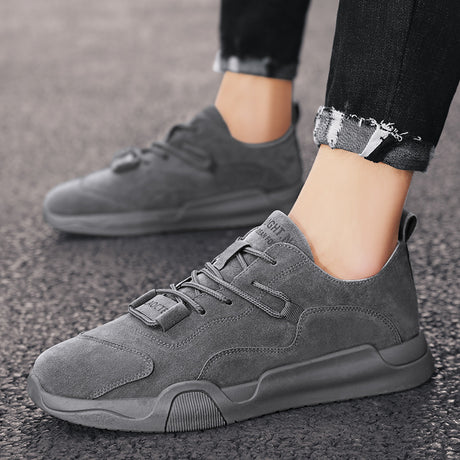 Suede British style sneakers men's trend Korean style - Dazpy