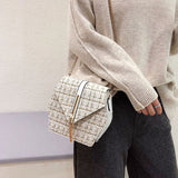 Fashion All-Match Woolen Chain Shoulder Bag - Dazpy