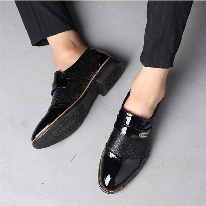 Men's leather shoes men's casual shoes - Dazpy