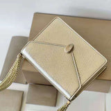 Small Square Snake Head Chain Bag Shoulder Portable Diagonal Bag - Dazpy