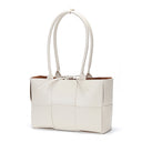 Women's Solid Color Large Capacity Woven Tote Bag