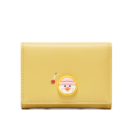 Women's Niche Design Tri-fold Thin Cute Coin Purse - Dazpy