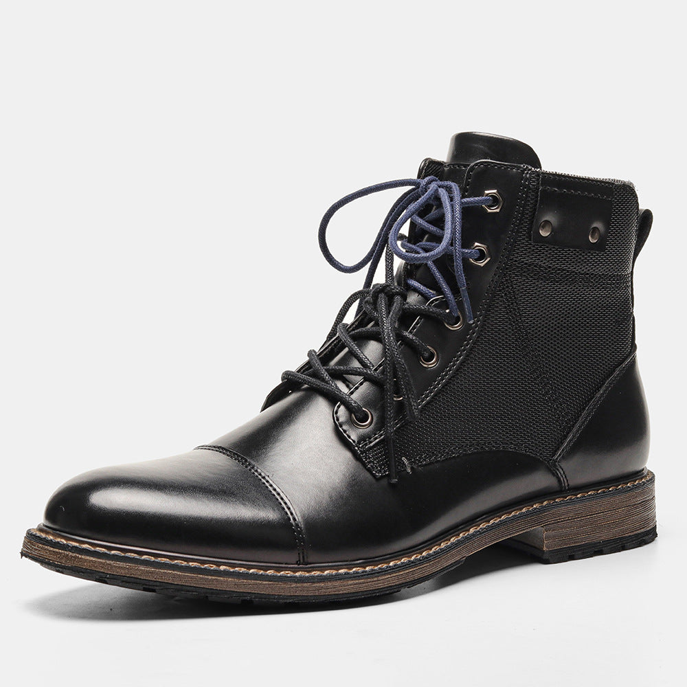 Men's High Top Work Leather Boots - Dazpy