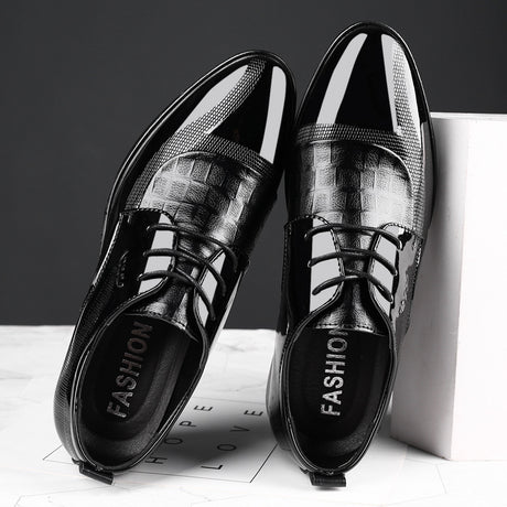 New Business Dress Shoes Large Size Shoes Men's Laces - Dazpy