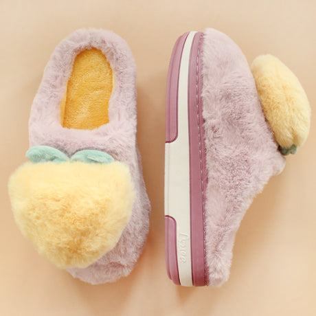 Wear High-heeled Thick-soled Non-slip Cotton Slippers Indoors And Outdoors - Dazpy