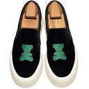 Men's Fashion Bear Pattern Embroidered Sneakers