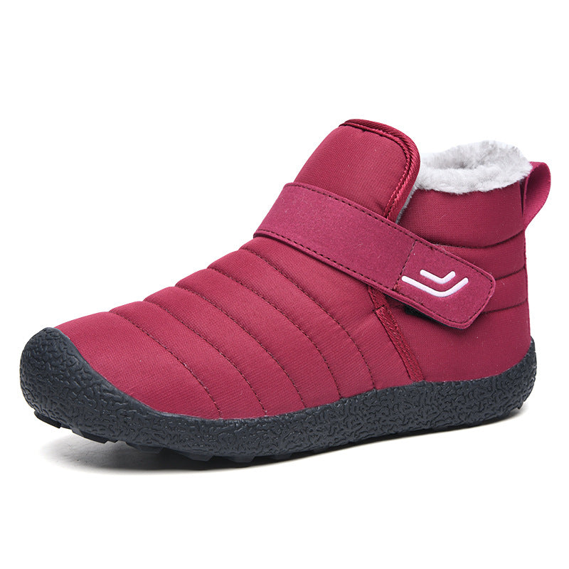 Men's Outdoor Winter High Top Cotton Shoes With Velvet And Thick - Dazpy