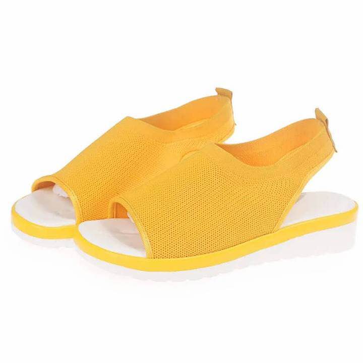 Flying woven flat fish mouth sandals - Dazpy