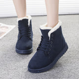 Snow Boot for Women Winter Shoes Heels Winter Boots Ankle Warm Plush Insole - Dazpy