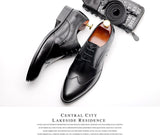 Men's Formal Business English Pointed Toe Shoes - Dazpy