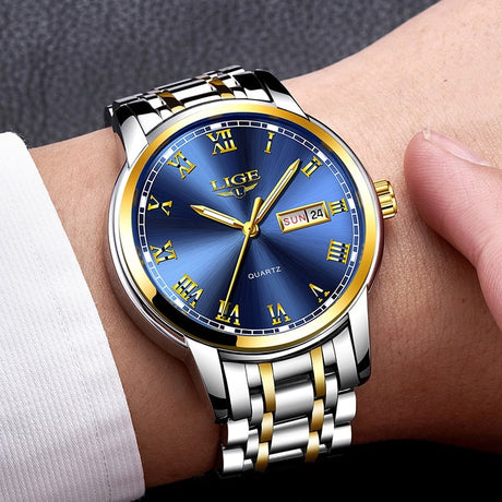 Men's Classic Stainless Steel Quartz Watch - Dazpy