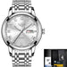 Men's Classic Stainless Steel Quartz Watch - Dazpy