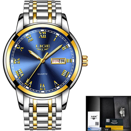 Men's Classic Stainless Steel Quartz Watch - Dazpy