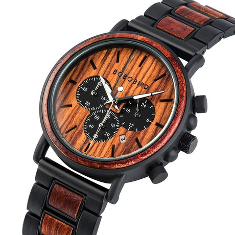 Men's Wooden Stylish Quartz Watch - Dazpy