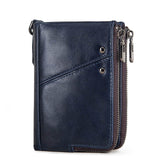 Anti-theft brushed RFID leather ladies wallet - Dazpy