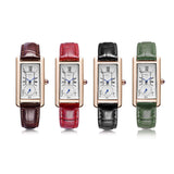 Women's Rectangular Dial Elegant Watches - Dazpy