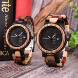 Wooden Watch with Colorful Band - Dazpy