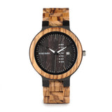 Wooden Watch with Colorful Band - Dazpy