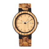 Wooden Watch with Colorful Band - Dazpy