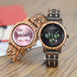 Women's Wooden Bracelet Chronograph Watches - Dazpy