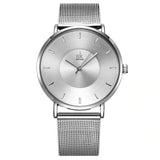 Ultra Thin Wristwatches for Women with Metal Mesh Strap - Dazpy