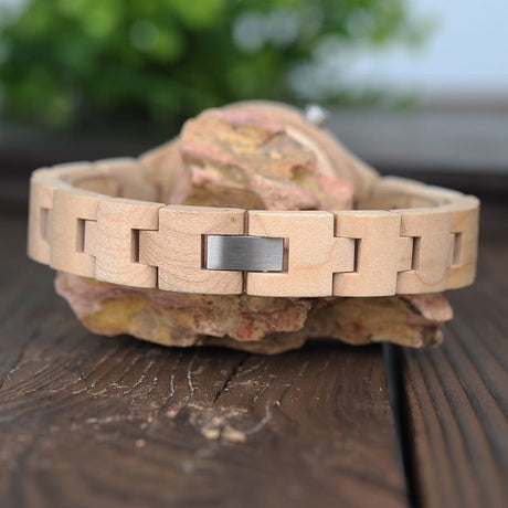 Women's Minimalist Wooden Watch - Dazpy