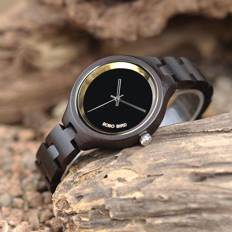 Women's Minimalist Wooden Watch - Dazpy