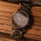 Men's Business Style Wood Decorated Watch - Dazpy