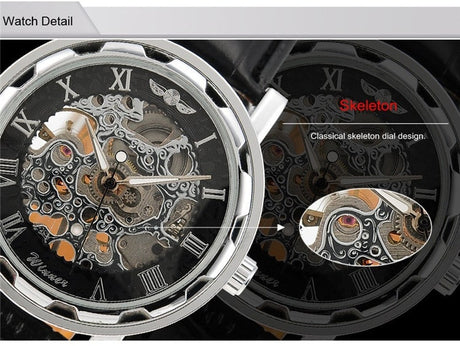 Fashion Mechanical Automatic Skeleton Watches for Men - Dazpy