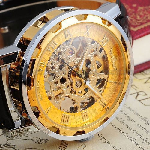 Fashion Mechanical Automatic Skeleton Watches for Men - Dazpy