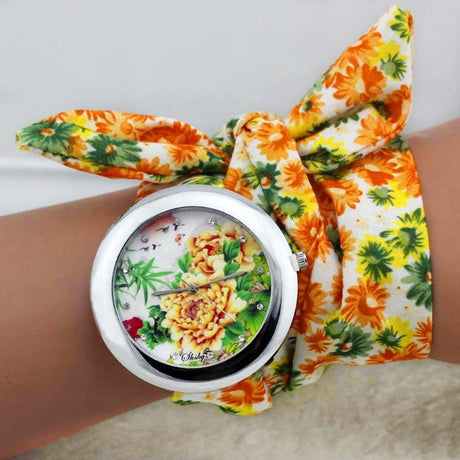 Women's Boho Watches with Fabric Bracelet - Dazpy