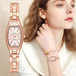 Women's Elegant Chain Bracelet Quartz Watches - Dazpy