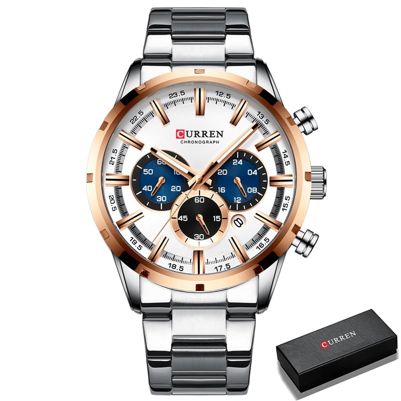 Men's Waterproof Stainless Steel Watch - Dazpy