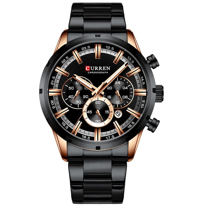 Men's Waterproof Stainless Steel Watch - Dazpy