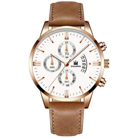 Men's Stainless Steel Quartz Watch - Dazpy