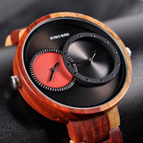 Round Shaped Mechanical Wooden Watch - Dazpy