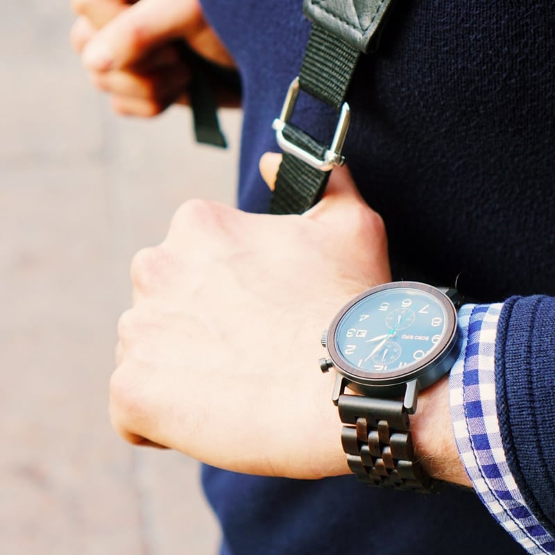 Round Shaped Wooden Watch - Dazpy