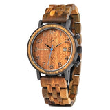 Round Shaped Wooden Watch - Dazpy