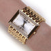 Stainless Steel Wristwatches for Women with Rectangular Dial - Dazpy