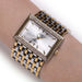 Stainless Steel Wristwatches for Women with Rectangular Dial - Dazpy