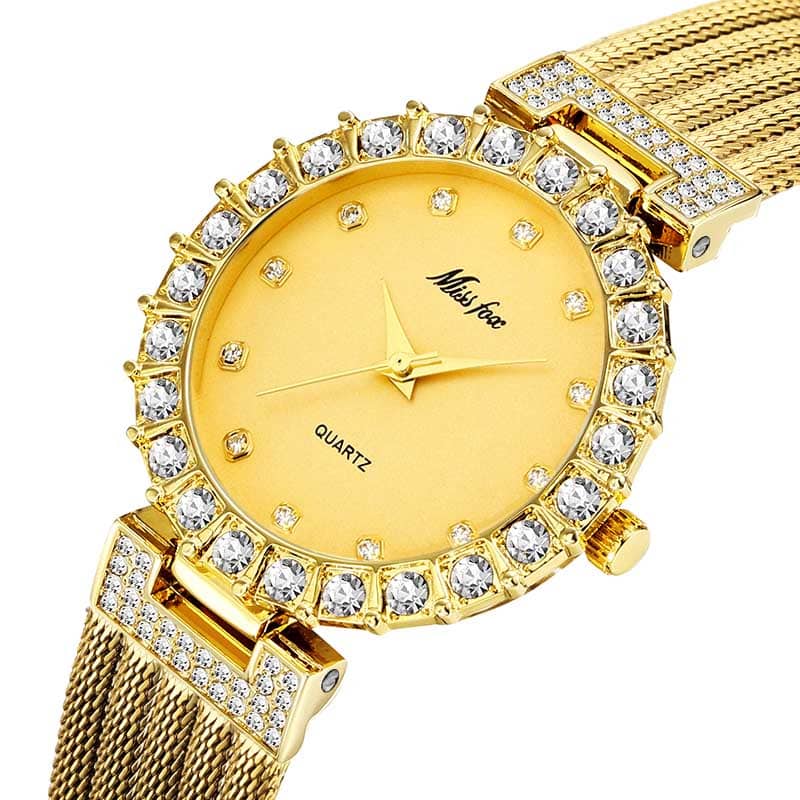 Waterproof Women's Watch with Diamonds - Dazpy